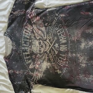 Affliction he'll on wheels t shirt